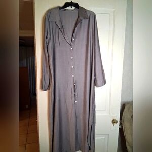 Gray Button-Up Nightgown